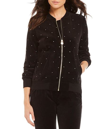 michael michael kors embellished cutout back sweater|Michael Kors velour sweatsuit.